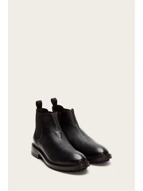Frye Black Leather Chukka Chelsea Boots for Men
